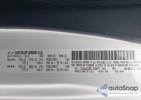 2014 Jeep Wrangler Unlimited Sport z USA, uszkodzony, nr VIN 1C4BJWDG9EL135077